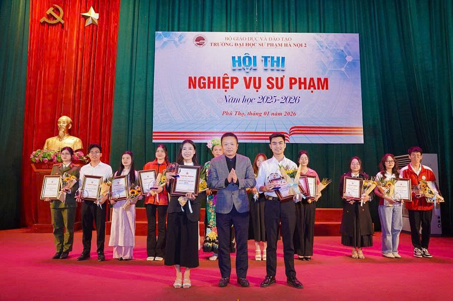 Bế mạc Hội thi Nghiệp vụ sư phạm Trường ĐHSP Hà Nội 2, năm học 2025-2026