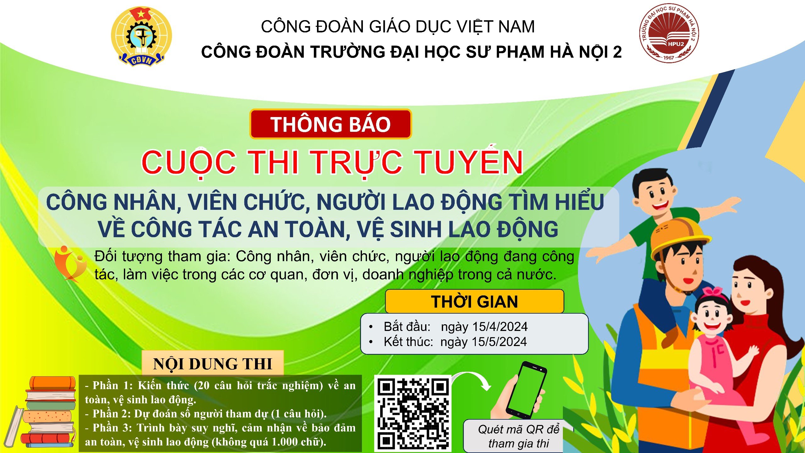 Cuộc thi trực tuyến tìm hiểu về an toàn vệ sinh lao động