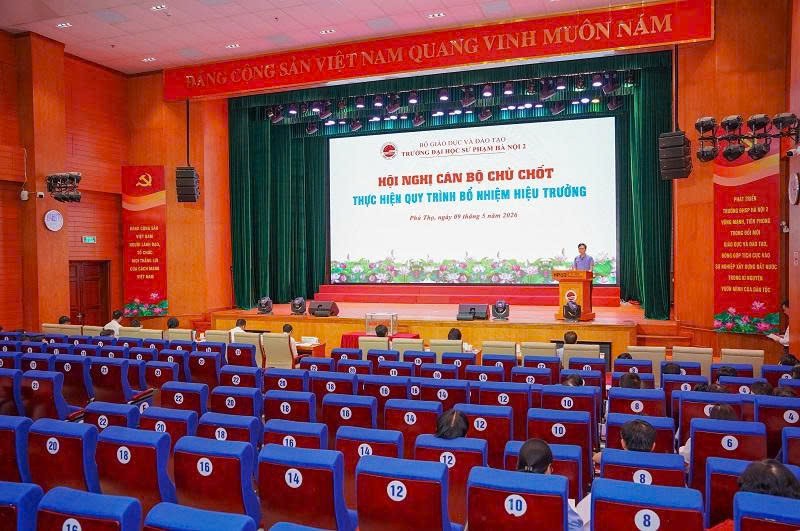 Hội nghị cán bộ chủ chốt thực hiện quy trình bổ nhiệm Hiệu trưởng