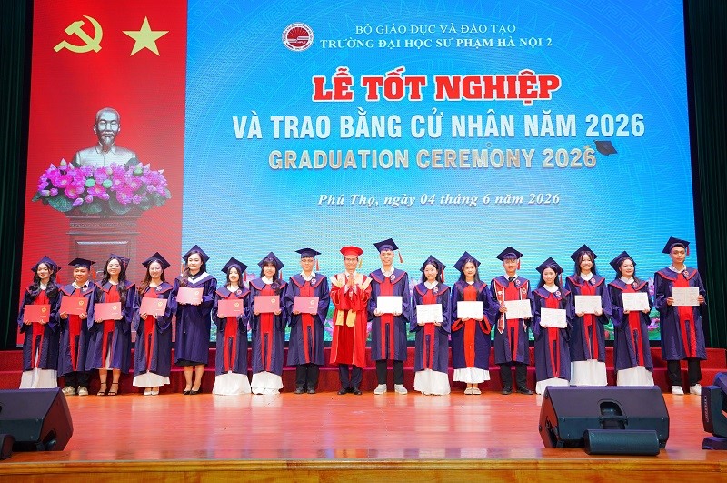 Trường ĐHSP Hà Nội 2 tổ chức Lễ tốt nghiệp và trao bằng cử nhân năm 2026