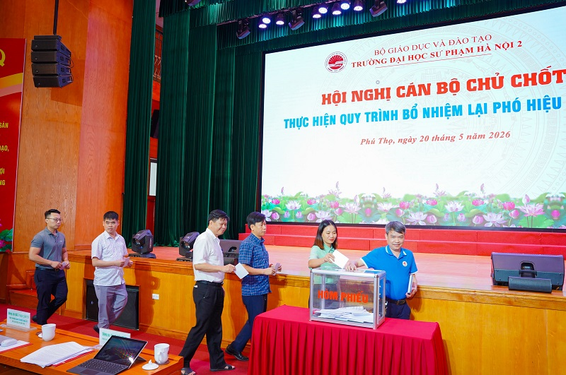 Hội nghị cán bộ chủ chốt thực hiện quy trình bổ nhiệm lại Phó Hiệu trưởng